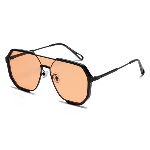 Black Frame Brown Sunglasses Large Frame Glasses Sun Protection Sunglasses